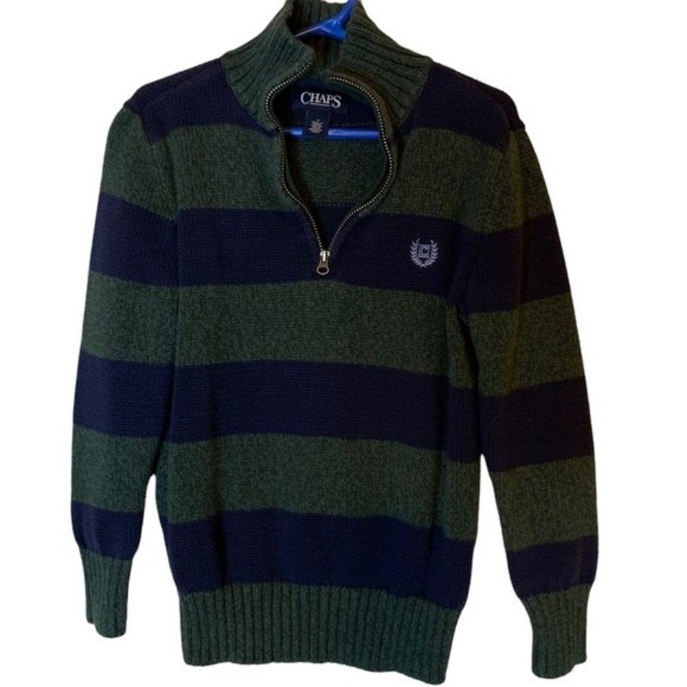 Boy's Chaps Pull Over Zip Sweater. Size 6